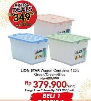 Promo Harga LION STAR Wagon Container 125000 ml - Carrefour
