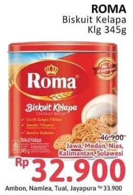 Promo Harga Roma Biskuit Kelapa 345 gr - Alfamidi