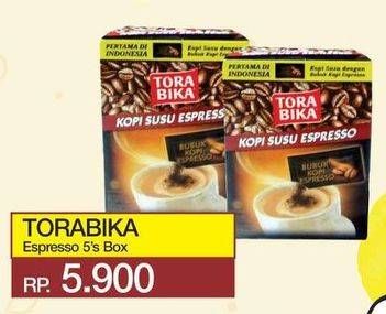 Promo Harga Torabika Kopi Susu Espresso 5 pcs - Yogya