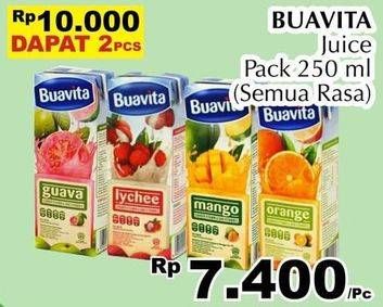 Promo Harga BUAVITA Fresh Juice All Variants 250 ml - Giant