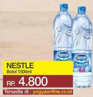 Promo Harga NESTLE Pure Life Air Mineral 1500 ml - Yogya