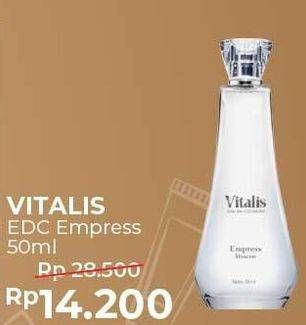Promo Harga VITALIS Eau De Cologne Empress 50 ml - Alfamart