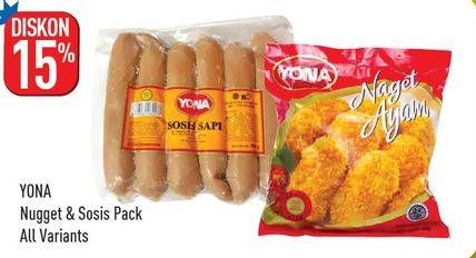 Promo Harga YONA Naget Ayam All Variants  - Hypermart