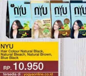 Promo Harga NYU Hair Color Nature Natural Black, Natural Bleach, Natural Brown, Blue Black 30 ml - Yogya