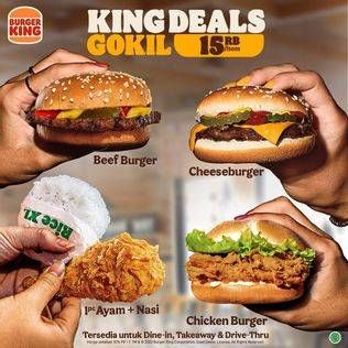 Promo Harga Burger King Burger  - Burger King