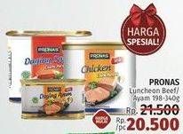 Promo Harga PRONAS Luncheon Beef/Ayam 198-340g  - LotteMart