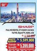 Promo Harga Sharp 2T-C50AD1i Full-HD 50"  - Hypermart