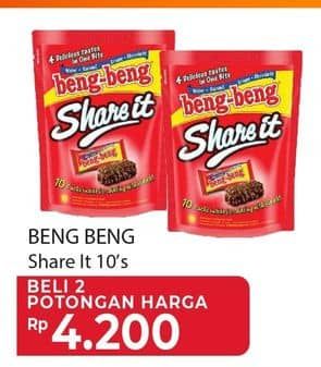 Promo Harga Beng-beng Share It per 10 pcs 9 gr - Yogya