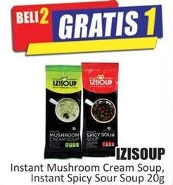 Promo Harga IZISOUP Soup Mushroom Cream, Spicy Soursoup 20 gr - Hari Hari