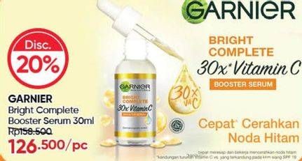 Promo Harga Garnier Bright Complete Serum 30 ml - Guardian