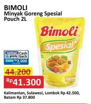 Promo Harga Bimoli Minyak Goreng Spesial 2000 ml - Alfamart