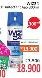 Promo Harga WIZ 24 Disinfectant Spray Surface & Air Fresh 300 ml - Alfamidi