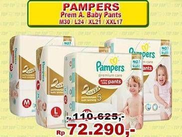 Promo Harga PAMPERS Premium Care Active Baby Pants M30, L24, XL21, XXL17  - TIP TOP