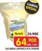 Promo Harga 365 Beras Japonica 2000 gr - Superindo