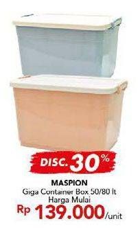 Promo Harga Giga Container Box 50/80 lt  - Carrefour