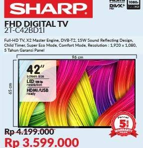 Promo Harga SHARP 2T-C42BD1i | LED TV 42"  - Courts