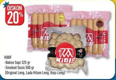 Promo Harga KIBIF Bakso Sapi/Smoked Sosis Sapi  - Hypermart