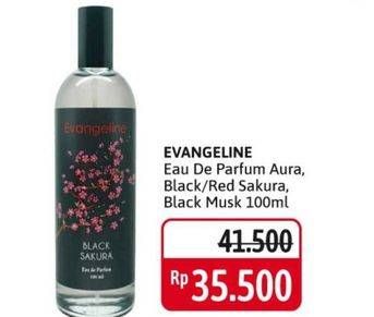 Promo Harga EVANGELINE Eau De Parfume Aura, Black Sakura, Red Sakura, Musk Lilian 100 ml - Alfamidi