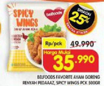 Promo Harga BELFOODS Spicy Wings/Crispy Chicken  - Superindo