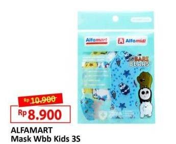 Promo Harga ALFAMART Masker WBB Kids 3 pcs - Alfamart