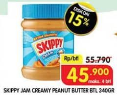 Promo Harga Skippy Peanut Butter Creamy 340 gr - Superindo