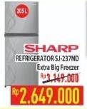 Promo Harga SHARP SJ-237ND | Refrigerator 205ltr  - Hypermart