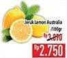 Promo Harga Jeruk Lemon Australia per 100 gr - Hypermart
