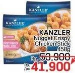 Promo Harga Kanzler Chicken Nugget Crispy, Stick Crispy 450 gr - LotteMart