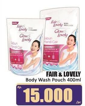 Promo Harga Glow & Lovely (fair & Lovely) Body Wash Multivitamin 400 ml - Hari Hari