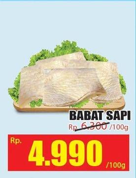 Promo Harga Sapi Babat per 100 gr - Hari Hari