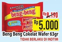 Promo Harga Beng-beng Wafer Chocolate per 3 pcs 20 gr - Hypermart