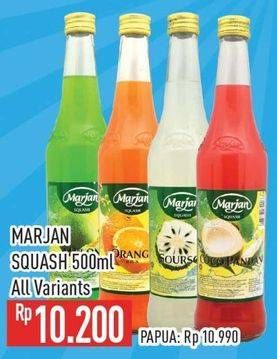 Promo Harga Marjan Syrup Squash All Variants 450 ml - Hypermart