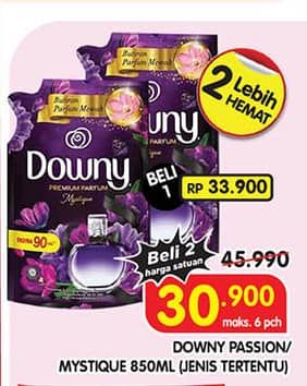 Promo Harga Downy Parfum Collection Passion, Mystique 850 ml - Superindo