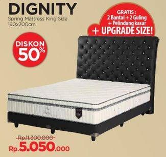 Promo Harga ELITE Dignity Complete Bed Set 180x200cm  - Courts
