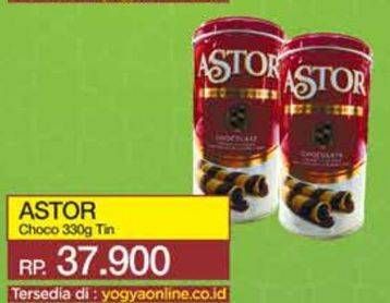 Promo Harga Astor Wafer Roll Chocolate 330 gr - Yogya