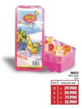 Promo Harga INACO Mini Jelly per 40 cup 15 gr - Lotte Grosir