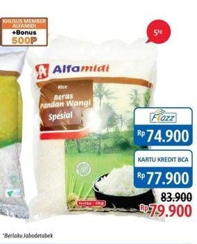 Promo Harga Alfamidi Beras Pandan Wangi Spesial 5 kg - Alfamidi