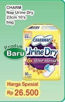 Promo Harga Charmnap Urine Dry Pembalut 23cm 10 pcs - Indomaret