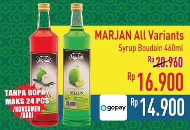 Promo Harga Marjan Syrup Boudoin All Variants 460 ml - Hypermart