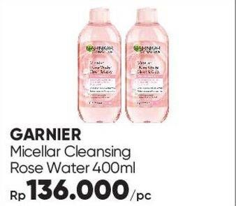 Promo Harga Garnier Micellar Water Rose 400 ml - Guardian