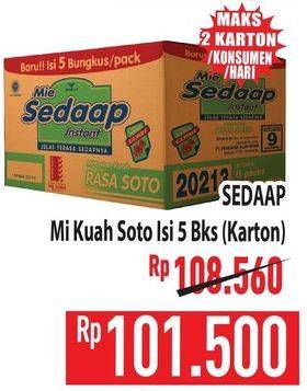 Promo Harga Sedaap Mie Kuah Soto per 40 pcs 75 gr - Hypermart