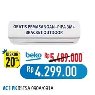 Promo Harga Beko BSFSA 090 / 091 | AC 1 PK  - Hypermart