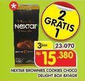 Promo Harga NABATI Nextar Cookies Brownies Choco Delight per 8 pcs 14 gr - Superindo