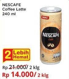 Promo Harga Nescafe Ready to Drink Latte 240 ml - Indomaret