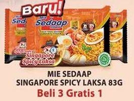 Promo Harga SEDAAP Mie Kuah Singapore Spicy Laksa 83 gr - Alfamidi