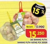 Promo Harga 365 Bawang Putih Kating/Bawang Putih 500gr  - Superindo