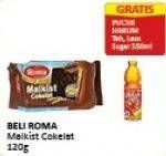 Promo Harga ROMA Malkist Cokelat 120 gr - Alfamart