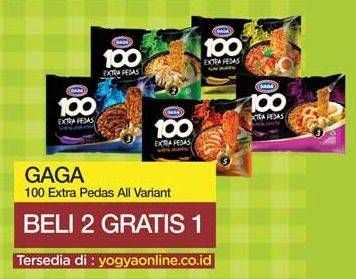 Promo Harga GAGA 100 Extra Pedas All Variants 75 gr - Yogya