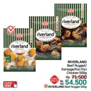 Promo Harga Riverland Beef Nugget/Chicken Karaage/Kici Kici Chicken/Chicken Nugget  - LotteMart