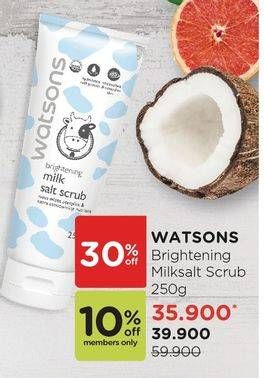 Promo Harga WATSONS Milk Salt Scrub 250 gr - Watsons